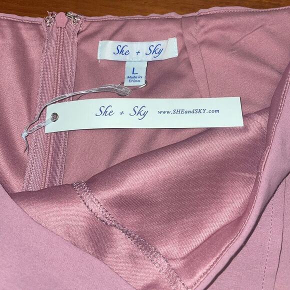 NEW She + Sky Lavender Wrap Skort – Size L - Picture 6 of 7